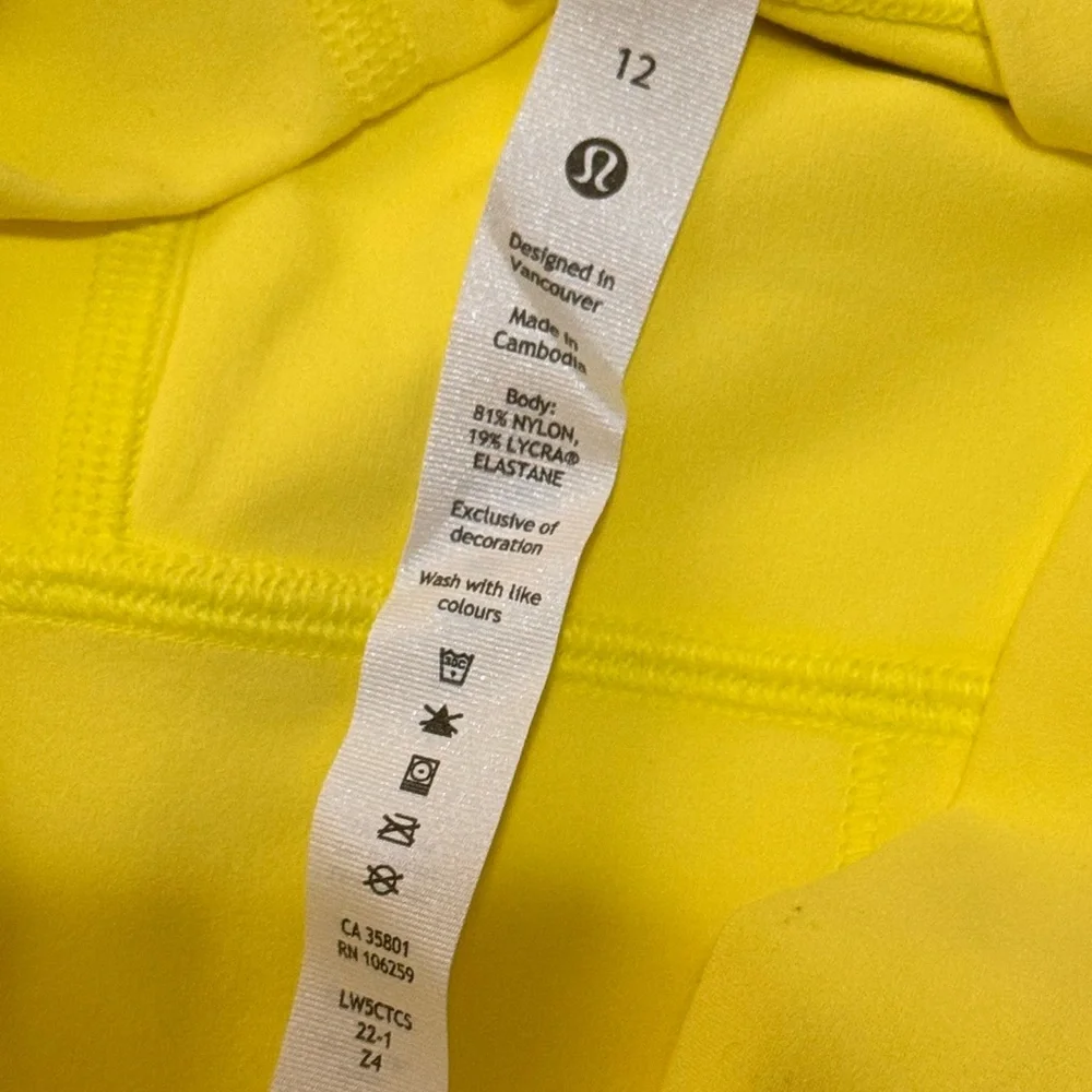 Lululemon Yellow Align Leggings